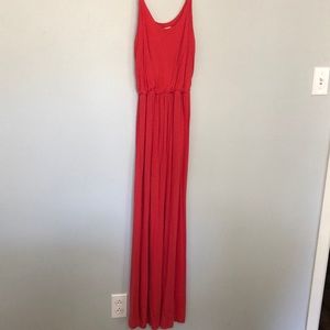 Coral maxi dress
